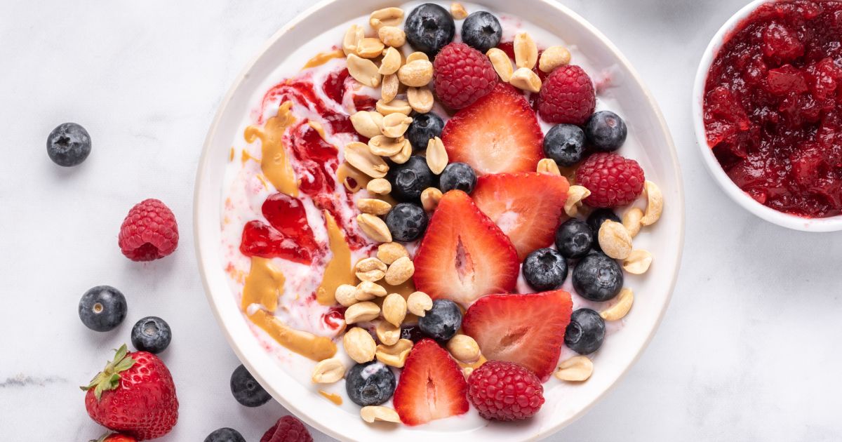 Peanut Butter and Jelly Yogurt Bowls Slender Kitchen