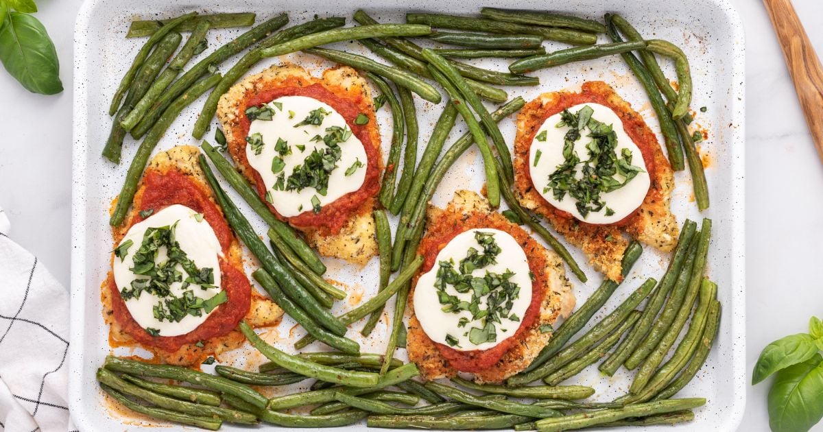 Sheet Pan Healthy Chicken Parm