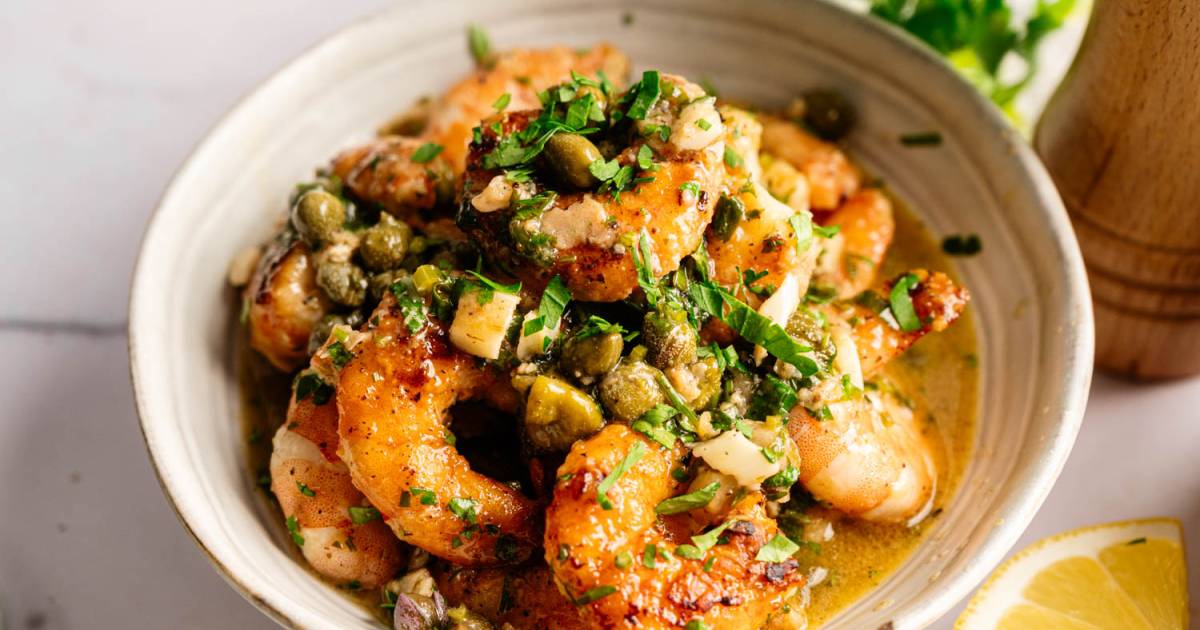 Shrimp Piccata {30-Minute Lemon Caper Skillet}