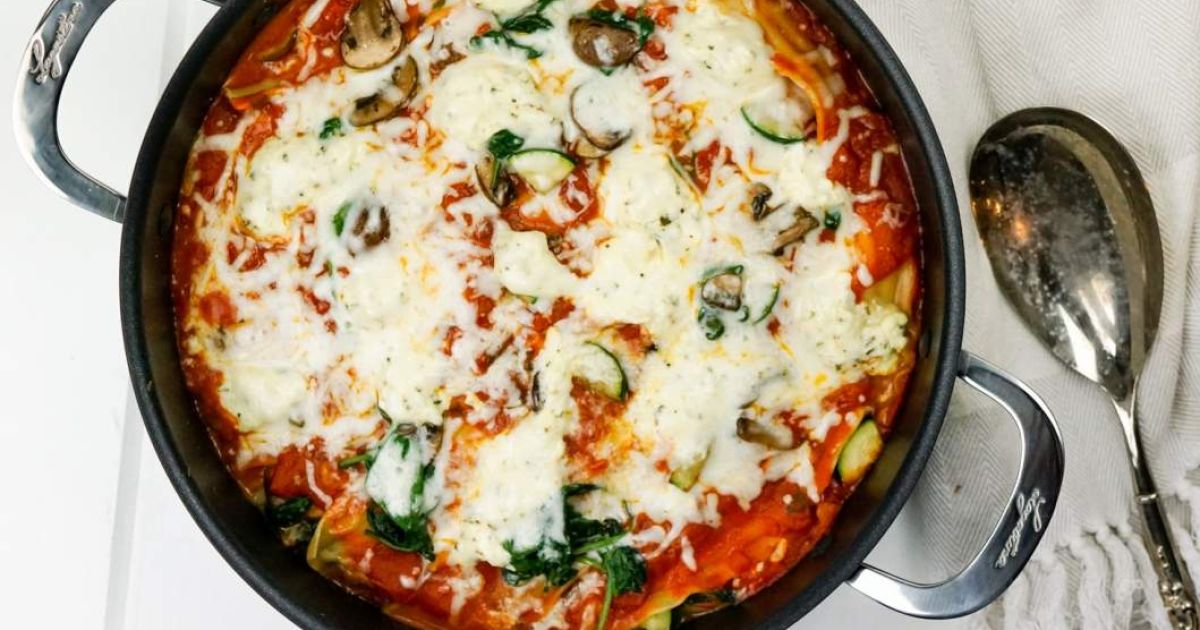 Skillet Vegetable Lasagna Slender Kitchen