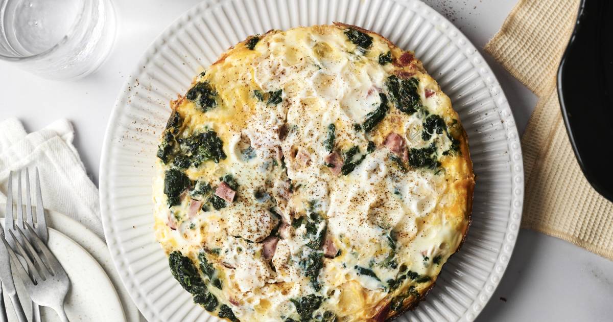 Slow Cooker Breakfast Casserole with Ham - Great for Brunch!