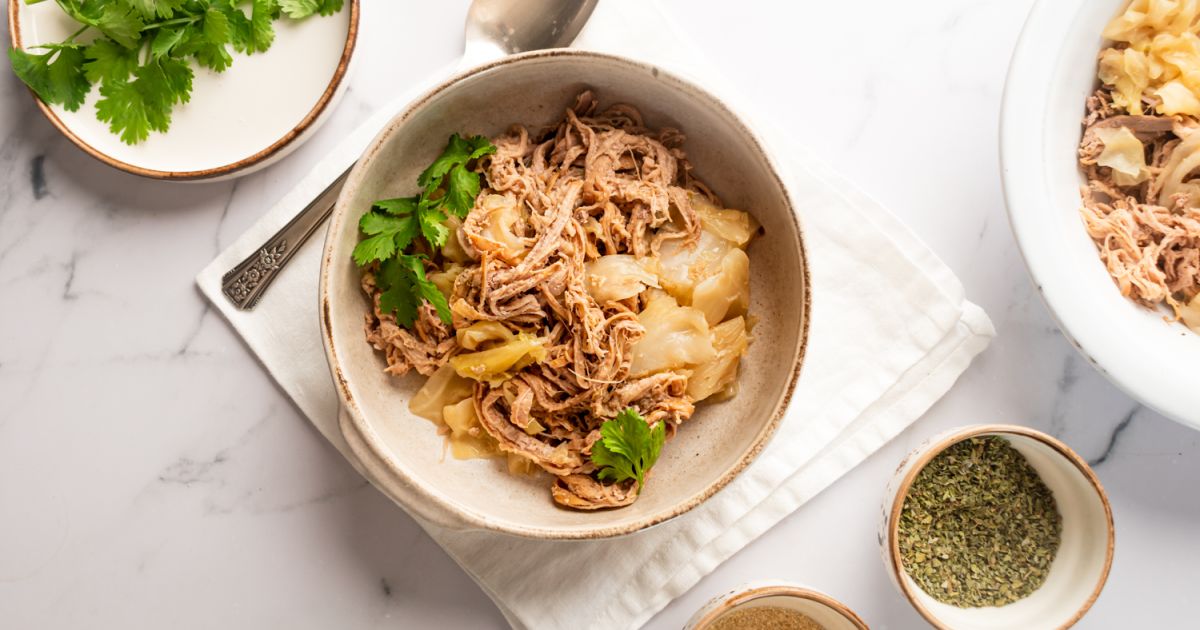 Slow Cooker Kalua Pork with Cabbage Slender Kitchen