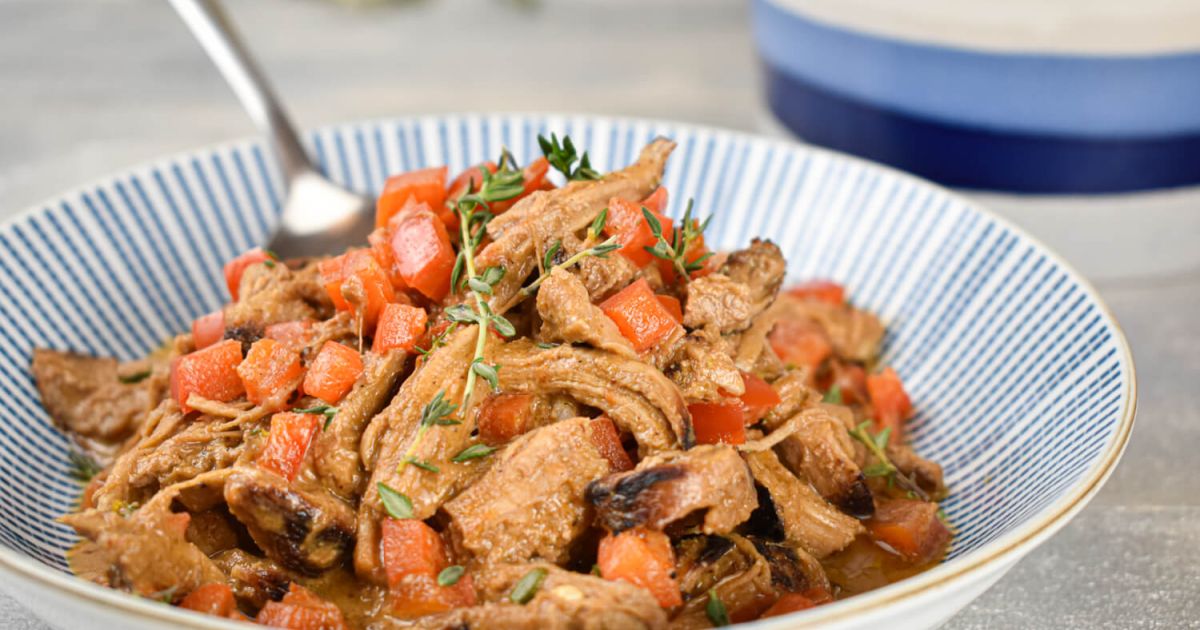 Slow Cooker Pork Paprikash - Slender Kitchen