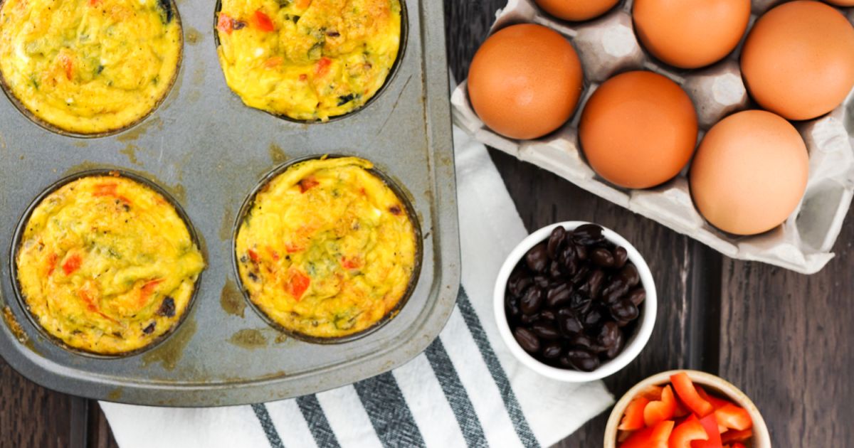 Southwest Black Bean Egg Muffins Slender Kitchen