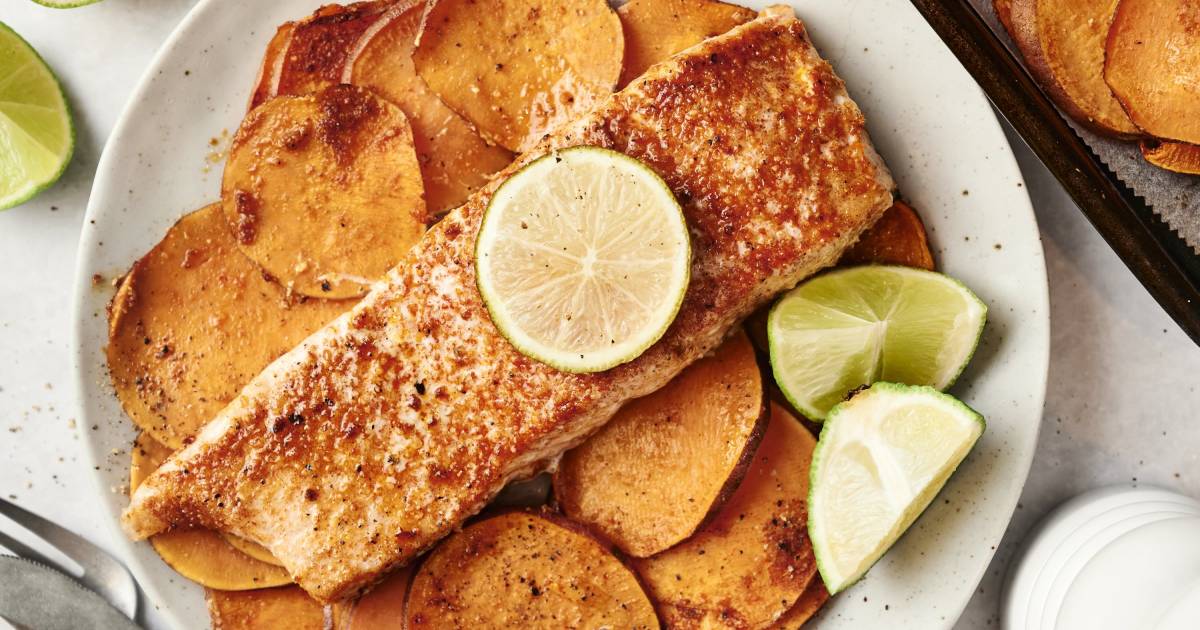 Southwest Salmon with Sweet Potatoes (30 Minute Meal!)
