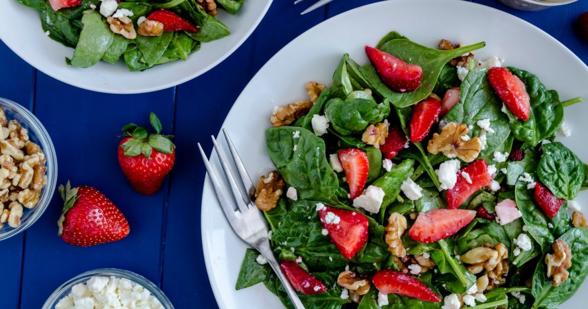 Strawberry Spinach Salad - Slender Kitchen