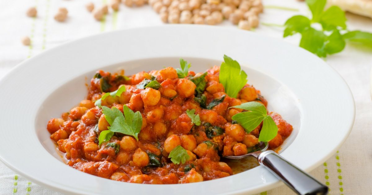 Tomato Coconut Curry Chickpea Stew - Slender Kitchen