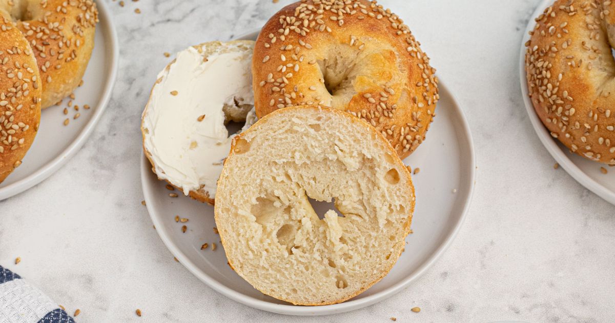 Two Ingredient Dough Bagels Slender Kitchen