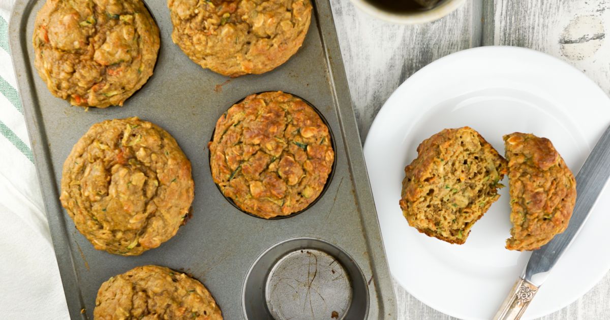 Zucchini Carrot Muffins - Slender Kitchen