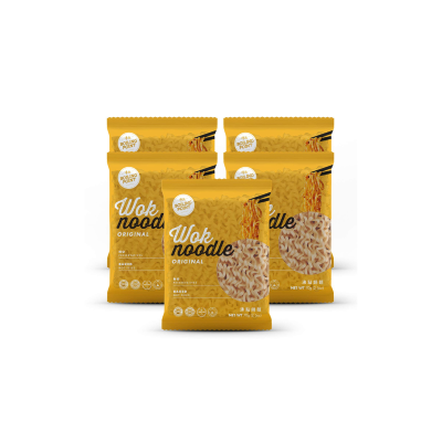 BOILING POINT Wok Noodle Package, Healthy Asian Ramen, No Preservatives, Non-Fried Instant Noodles, Stir Fry, Set Includes Original BP Wok Noodles, 2.1 oz.(Pack of 5)