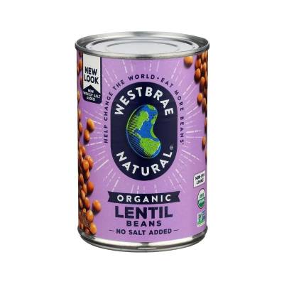 WESTBRAE NATURAL Organic Lentils, 15 OZ