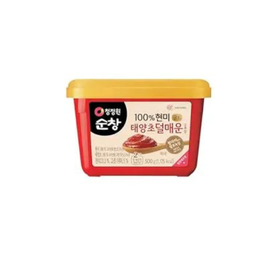Chung Jung One O'Food Mild Gochujang 1.1lb, Korean Red Chili Pepper Paste, Spicy, Sweet and Savory Sauce, Traditional Fermented Condiment, 100% Brown Rice