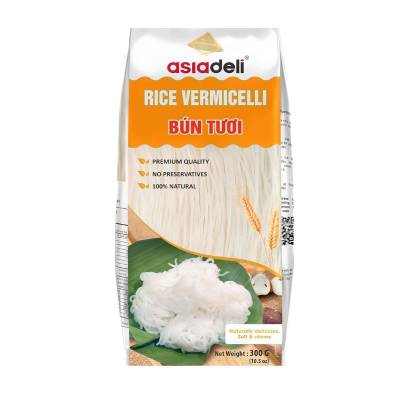 Asiadeli Rice Vermicelli, Premium Rice Noodles, Vietnamese Bun Tuoi for Asian Food - 10.5 oz. (Pack of 1 Bag)
