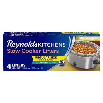 Reynolds Kitchens Slow Cooker Liners, Regular (Fits 3-8 Quarts), 4 Count (Pack of 12), 48 Total