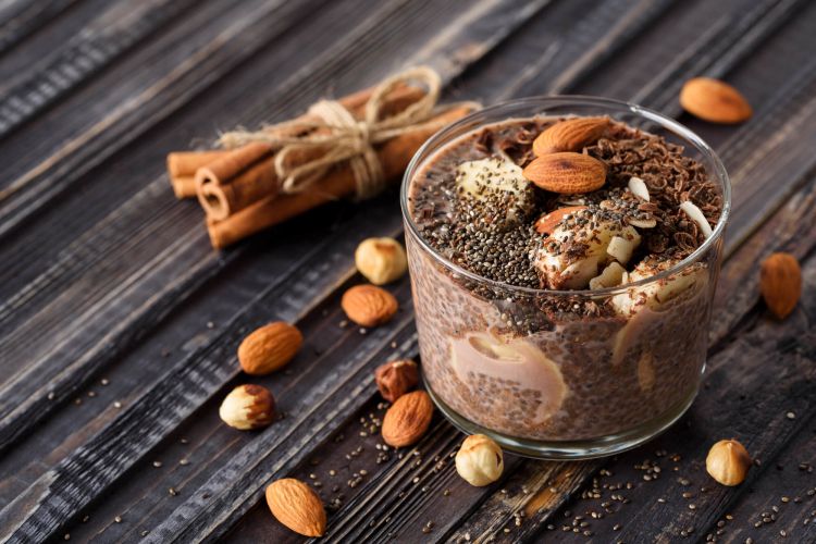 Low Carb Chocolate Almond Chia Seed Pudding Slender Kitchen