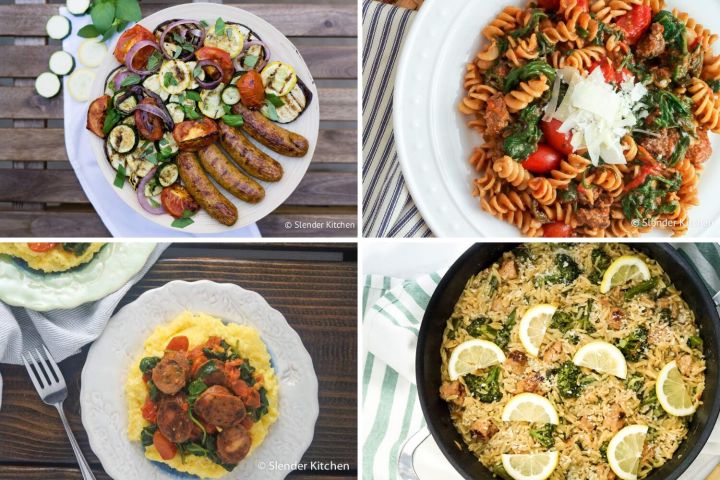 Chicken sausage recipes for pasta, sheet pan meals, grilling, and more.