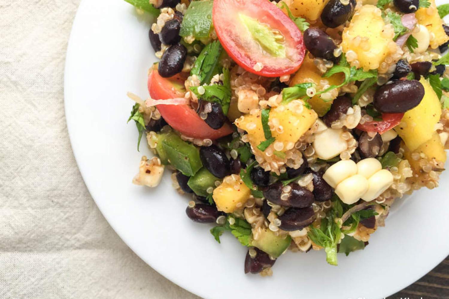 Black Bean, Mango, and Quinoa Salad Slender Kitchen