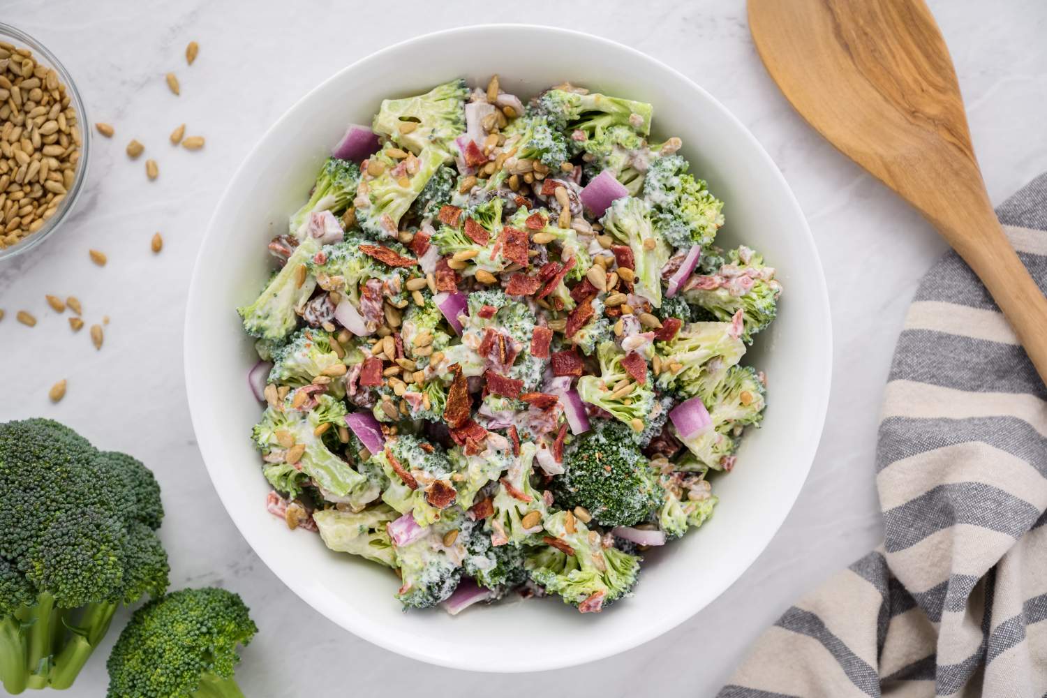 Fresh Broccoli Salad (Made with Greek Yogurt!) Slender Kitchen