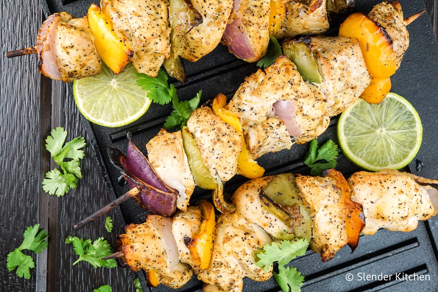 Cilantro Lime Chicken Kabobs Slender Kitchen