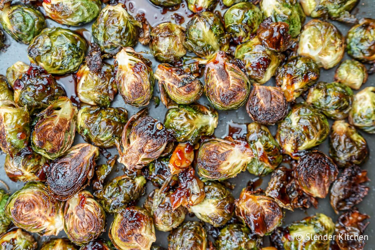 Crispy Asian Brussel Sprouts Slender Kitchen