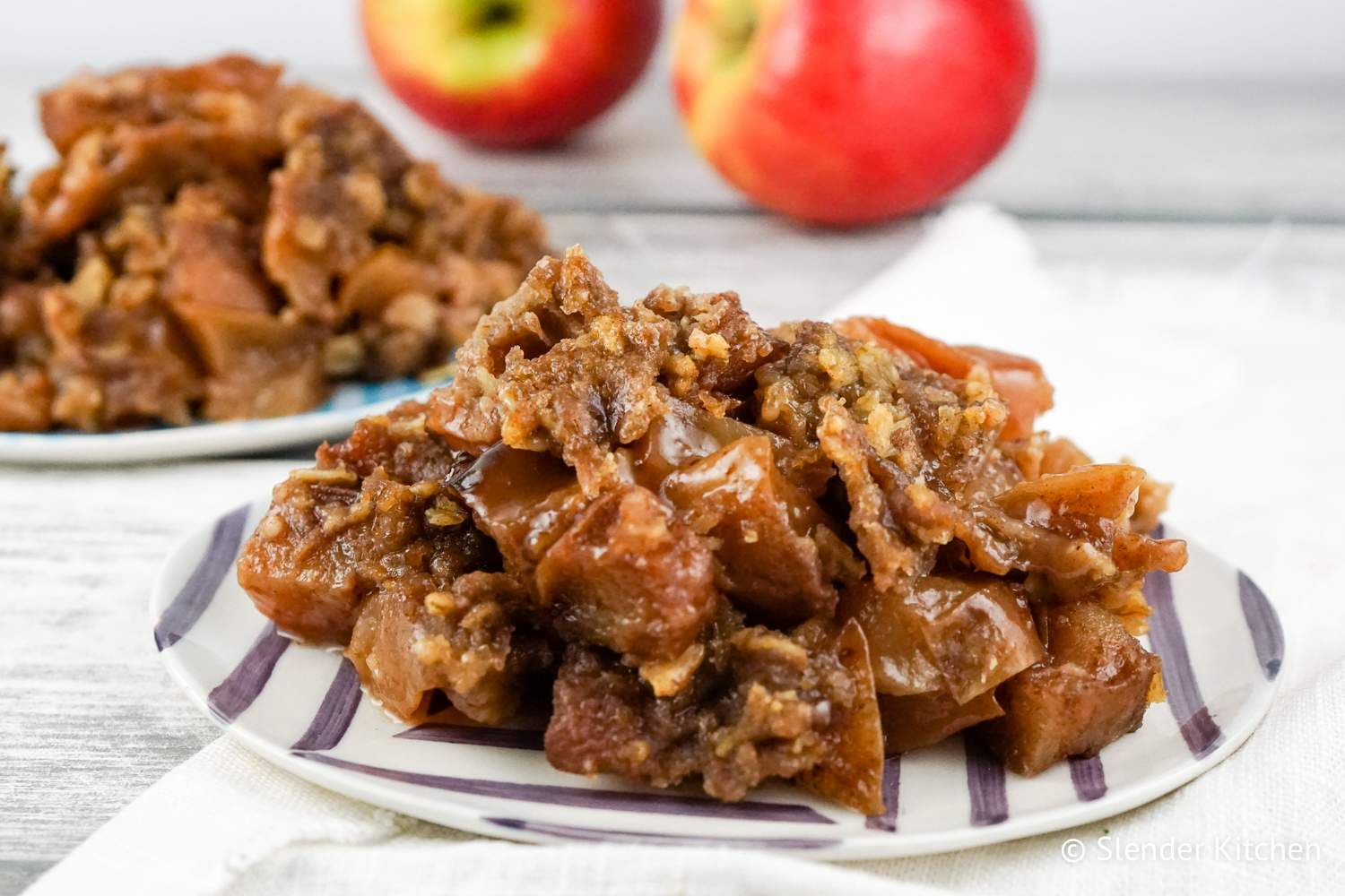 Healthy Slow Cooker Apple Crisp Slender Kitchen