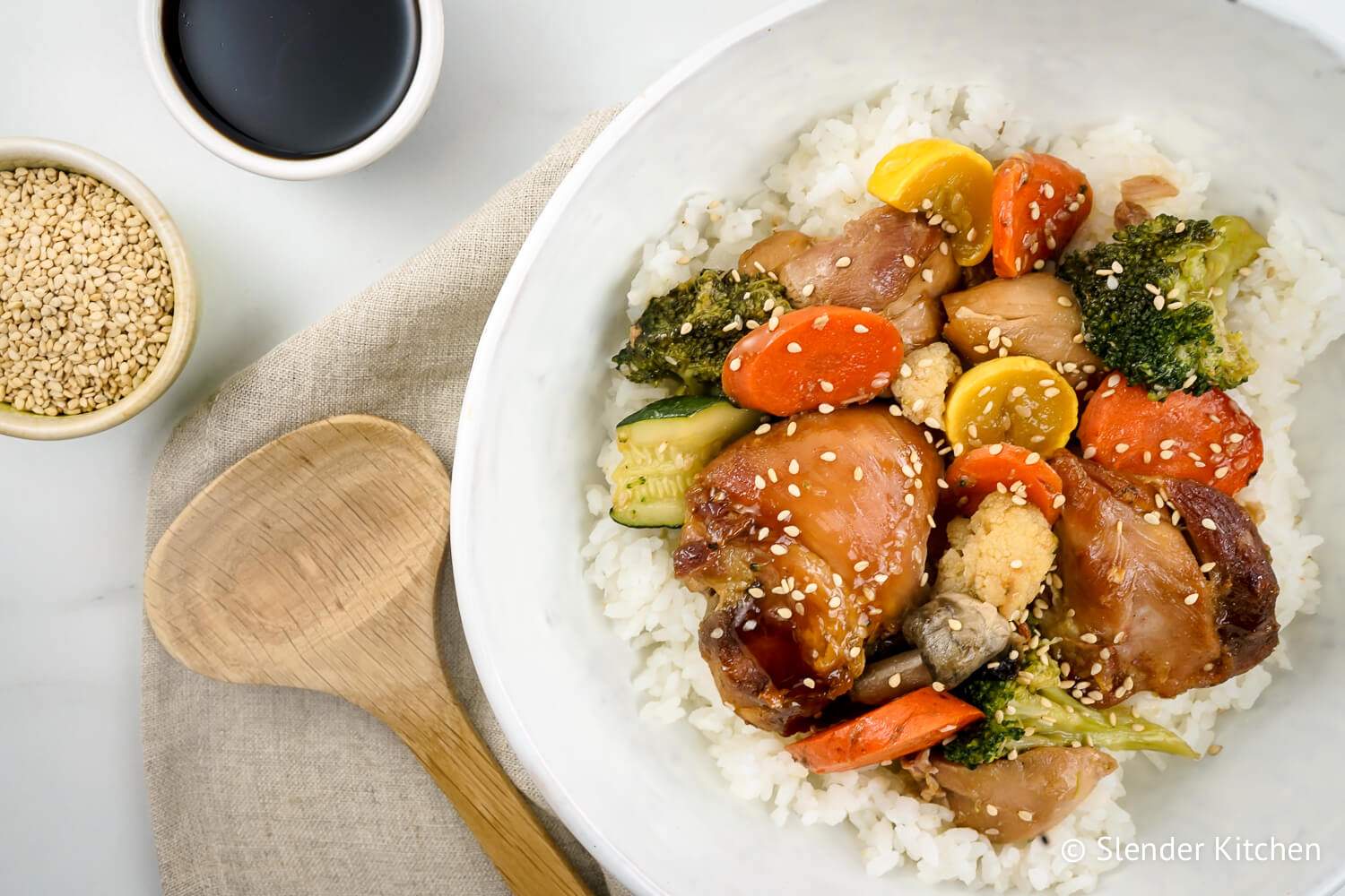 Slow Cooker Chicken Teriyaki with Vegetables Slender Kitchen