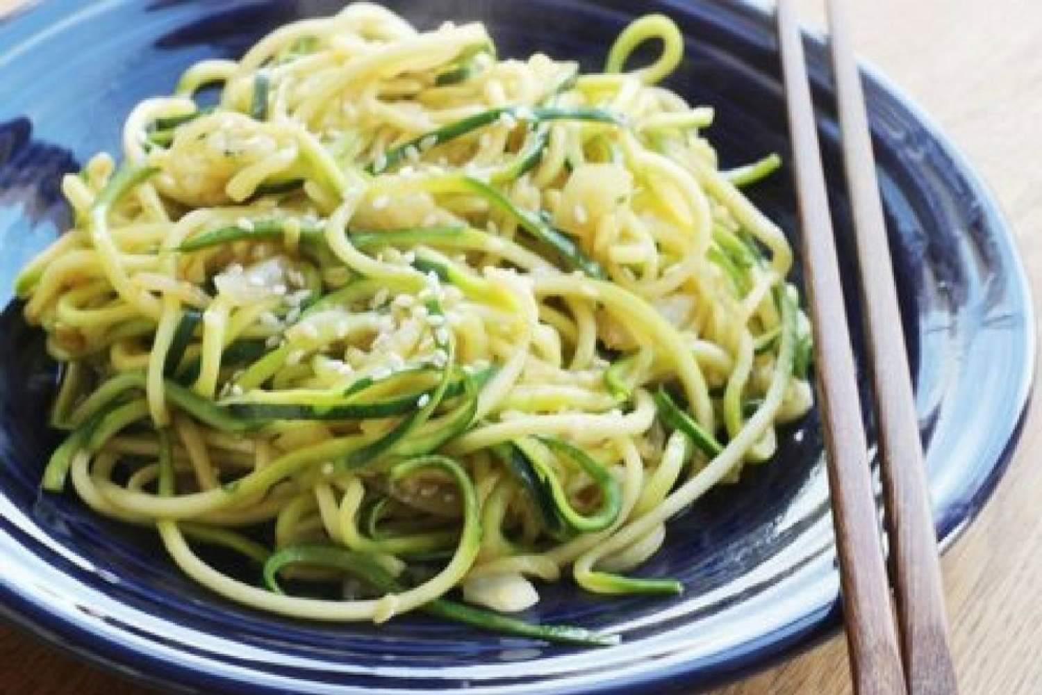 Stir Fried Zucchini Noodles Slender Kitchen