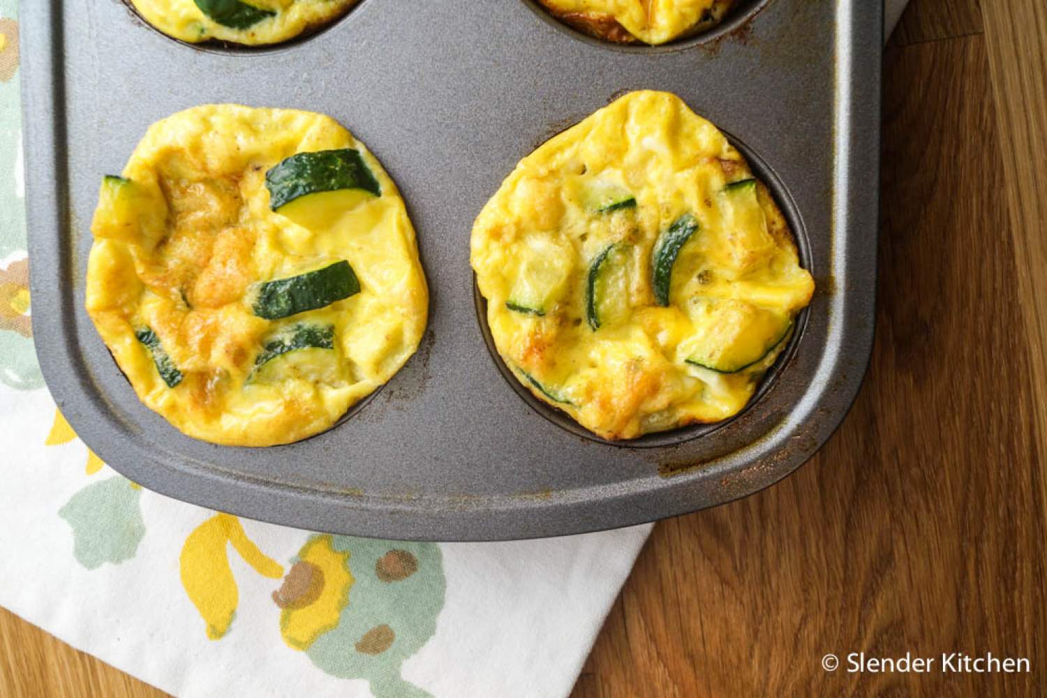 Egg, Zucchini, and Cheese Muffins Slender Kitchen