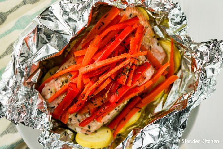 Honey Glazed Salmon with Vegetables