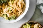 One Pot Creamy Chicken Broccoli Pasta - Slender Kitchen