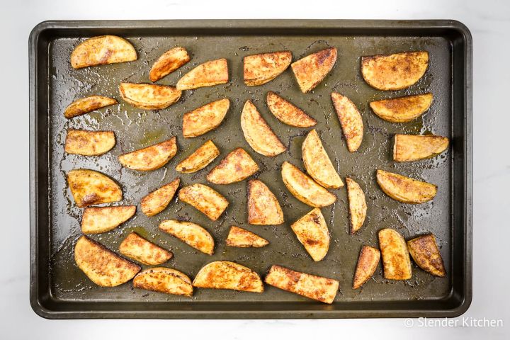 Crispy Baked Potato Wedges Slender Kitchen