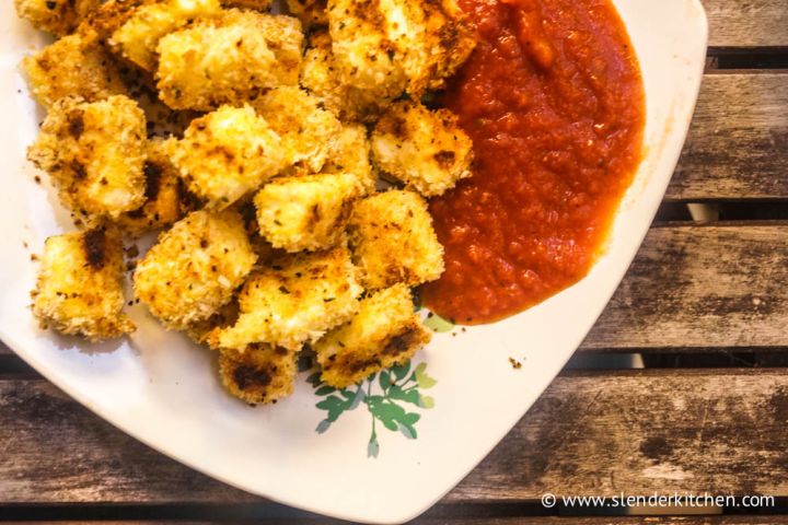  Cheesy “Fried” Mozzarella Bites