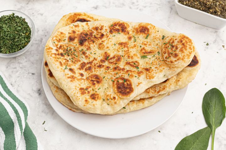 Easy Homemade Naan (Two Ingredient Dough)