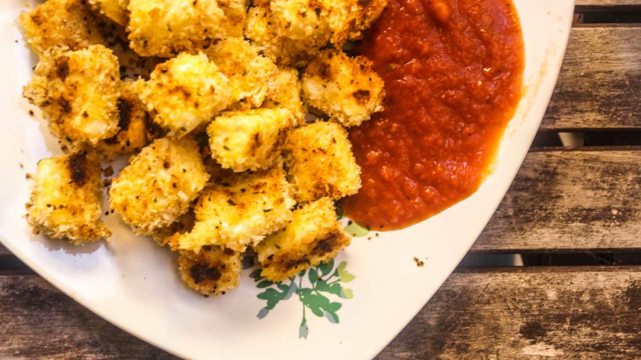 Breaded Mozzarella Patties : Fried Mozzarella Corn ...