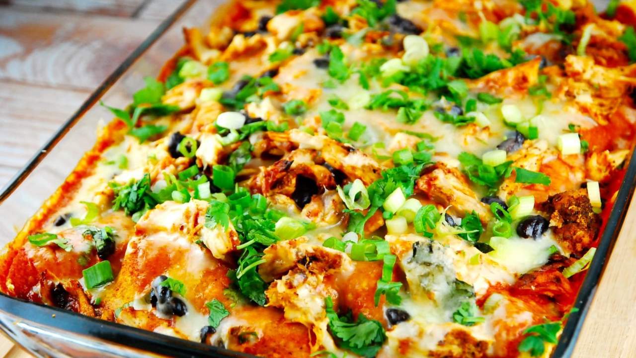 Chicken Enchilada Casserole Slender Kitchen