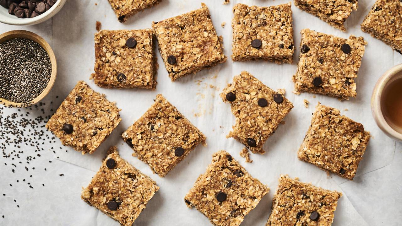 No Bake High Protein Peanut Butter Cereal Bars - View #2