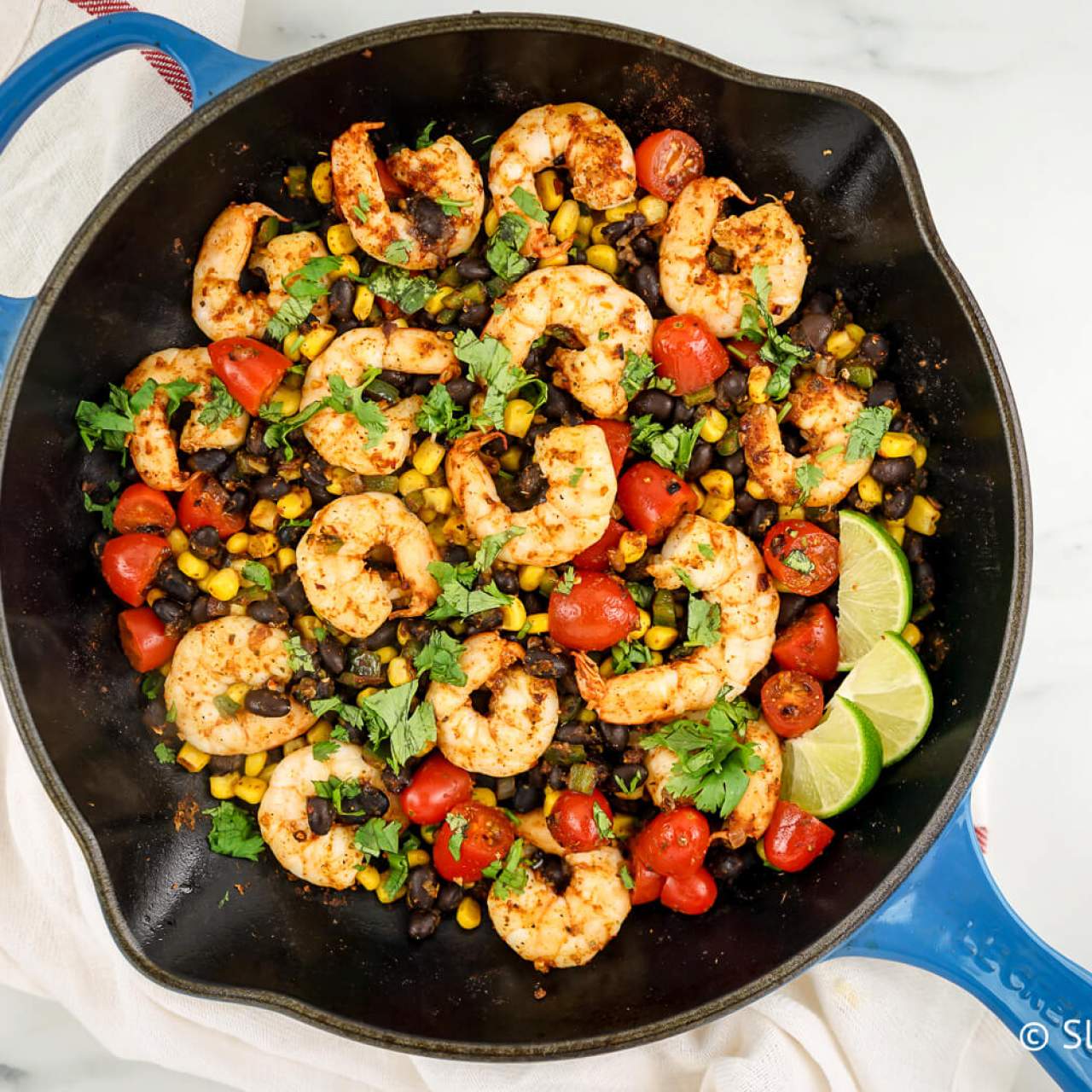 Mexican Shrimp Skillet