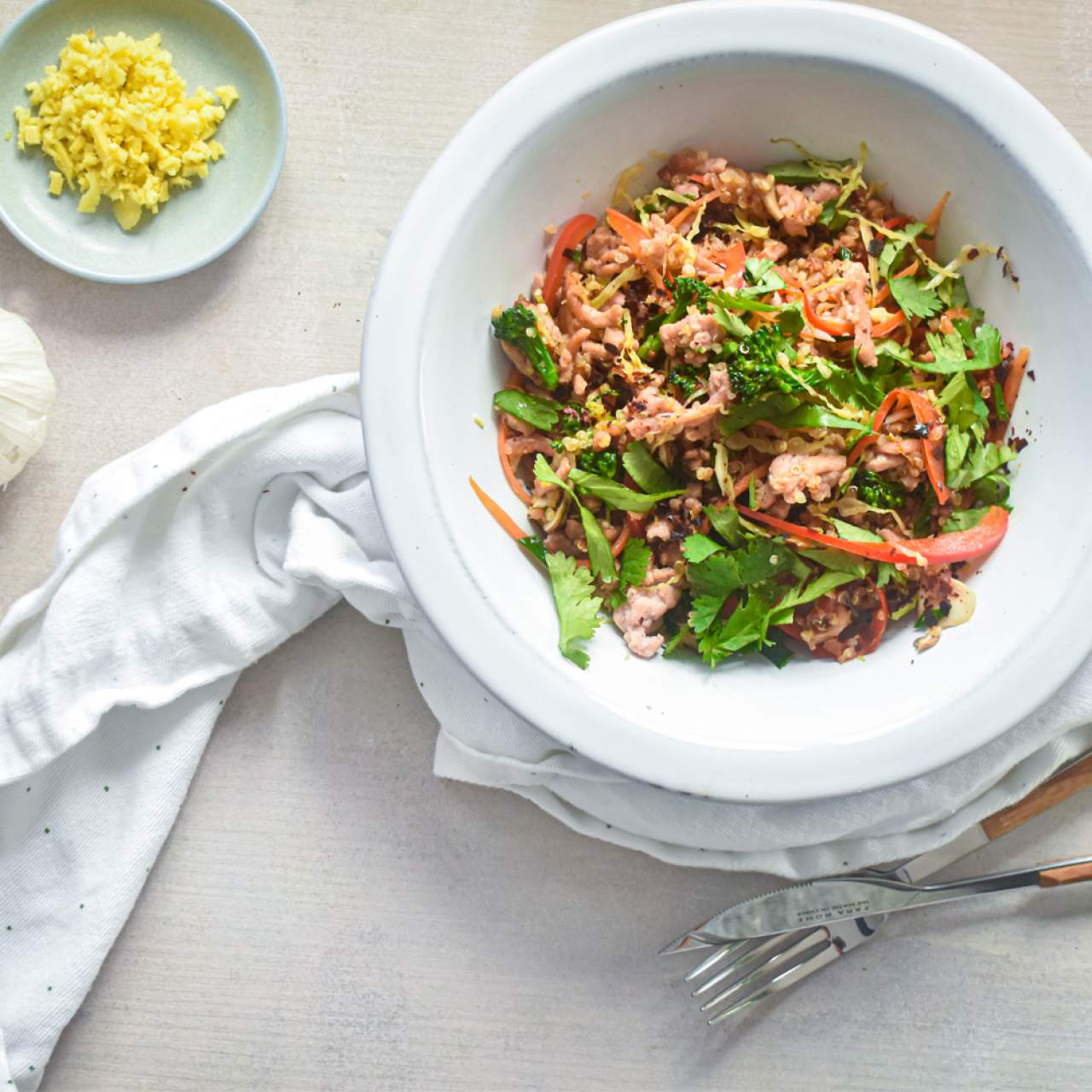 Asian Quinoa and Turkey Stir Fry-image