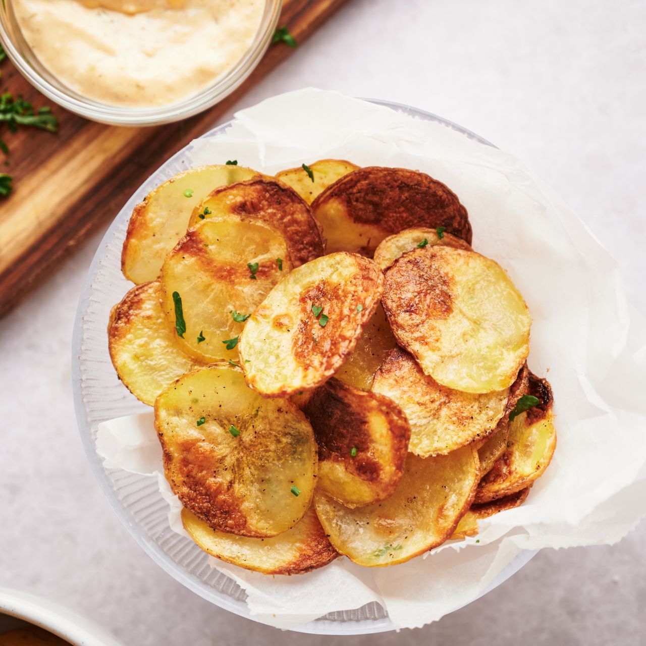 Baked Potato Chips - Slender Kitchen