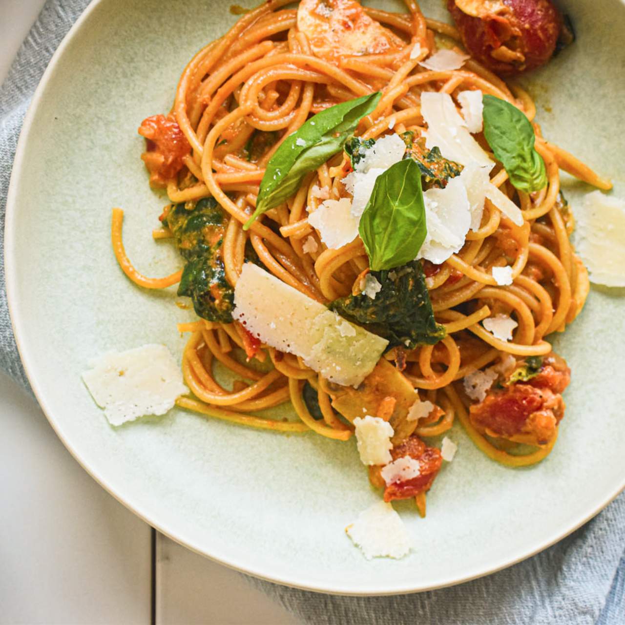 Baby shop spinach pasta