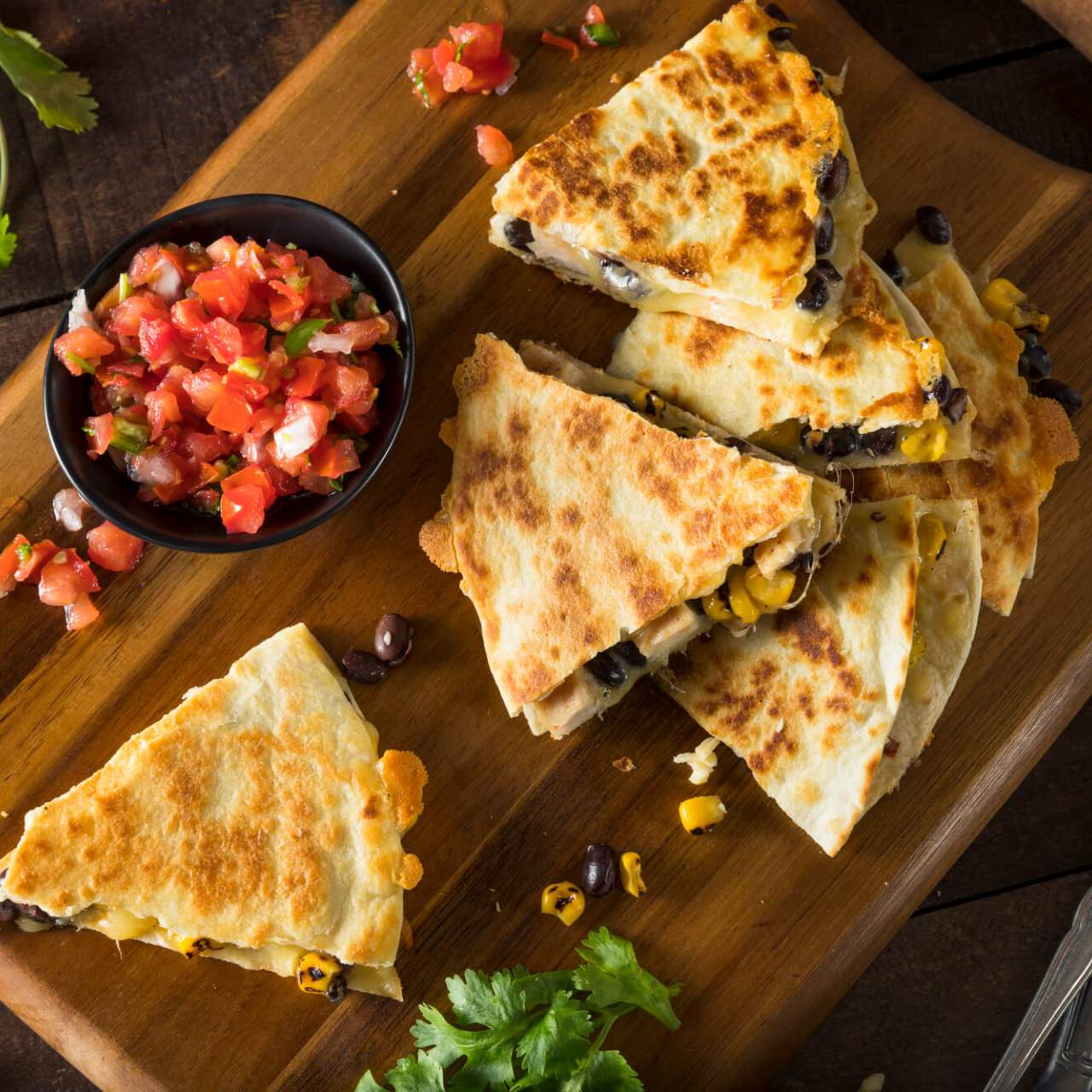 Healthy Chicken Quesadillas - Slender Kitchen