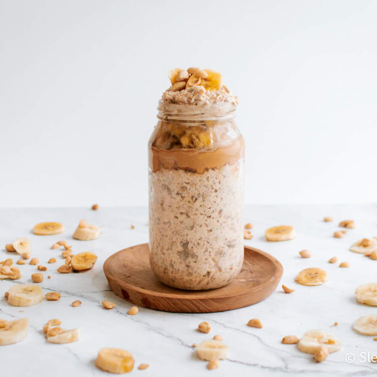 Peanut Butter Banana Overnight Oatmeal Slender Kitchen