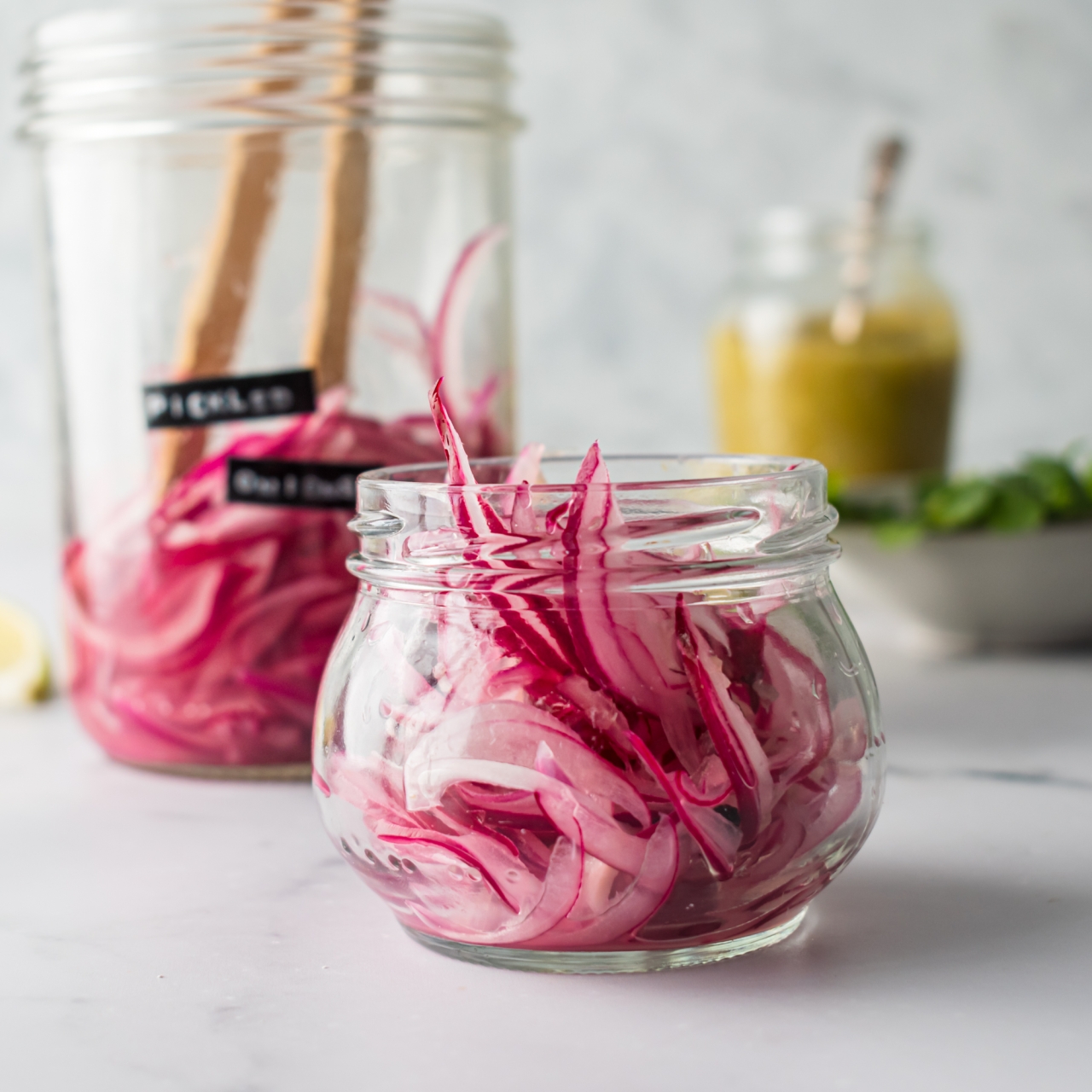 Pickled Red Onions - Slender Kitchen