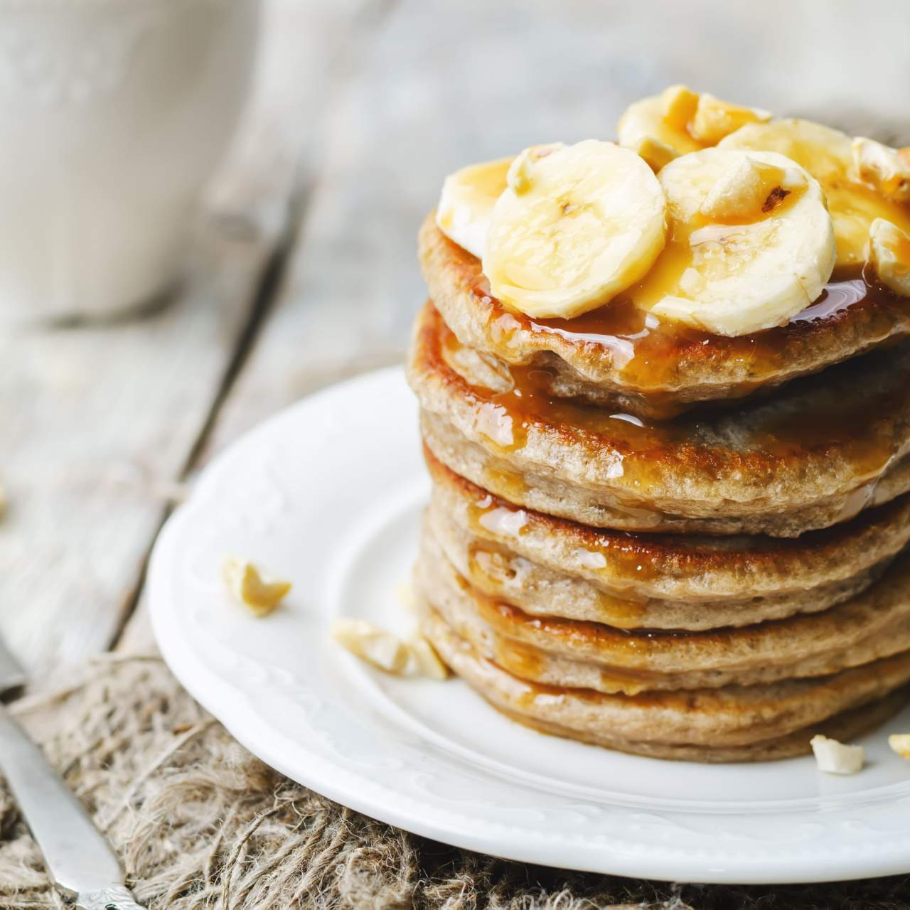 Protein Packed Oatmeal Banana Pancakes - Slender Kitchen