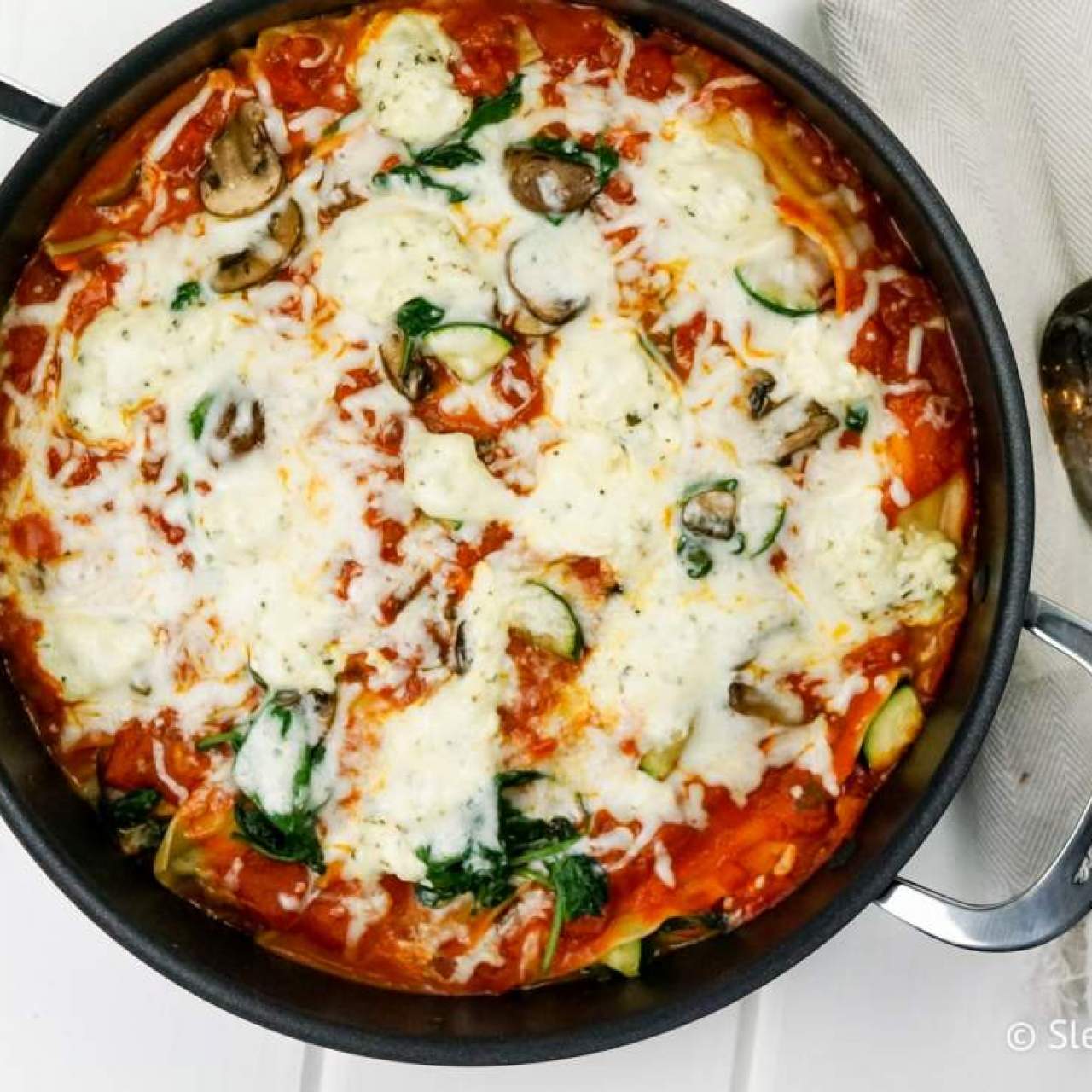 Skillet Vegetable Lasagna Slender Kitchen