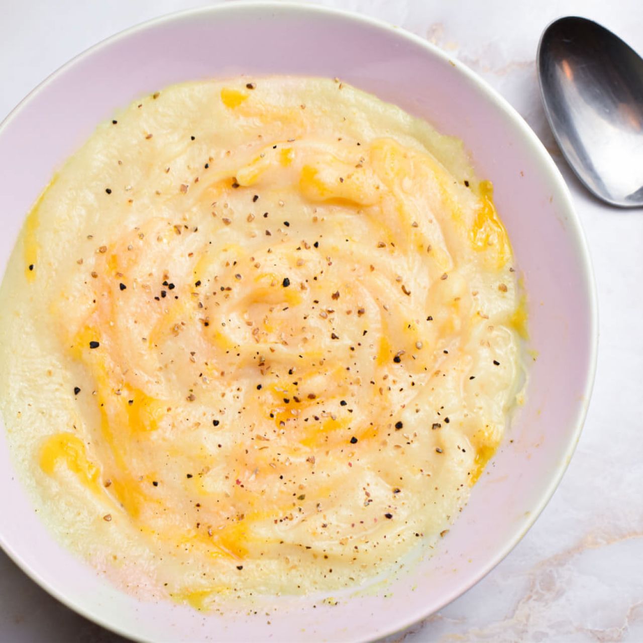 Slow Cooker Cheesy Cauliflower Soup-image