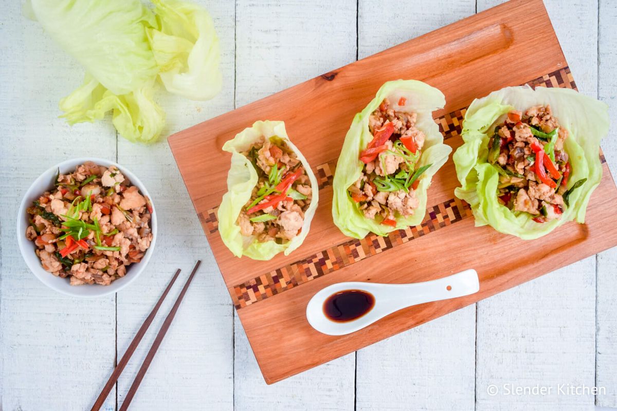 Chicken Lettuce Wraps Slender Kitchen