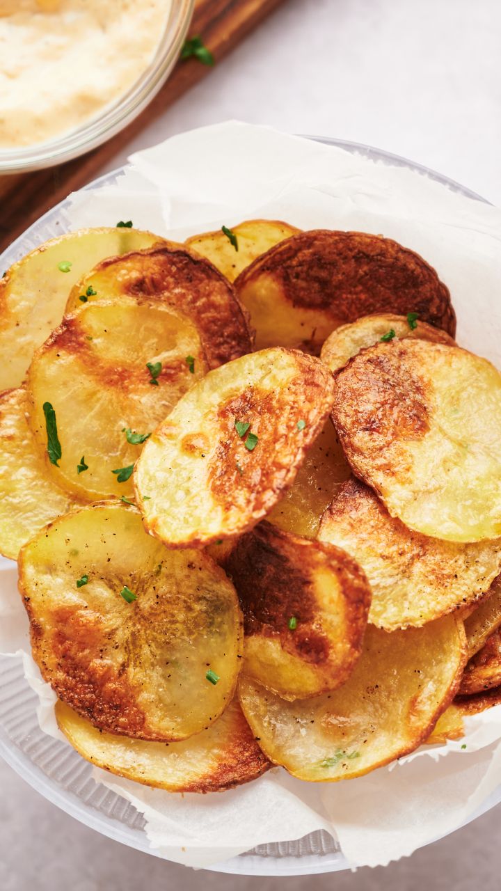 Baked Potato Chips - Slender Kitchen