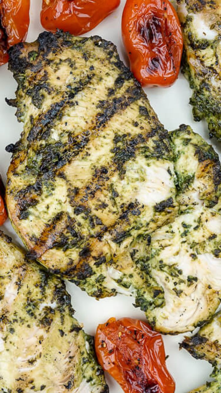 Weekday Meal-Prep Pesto Chicken & Veggies Recipe by Tasty
