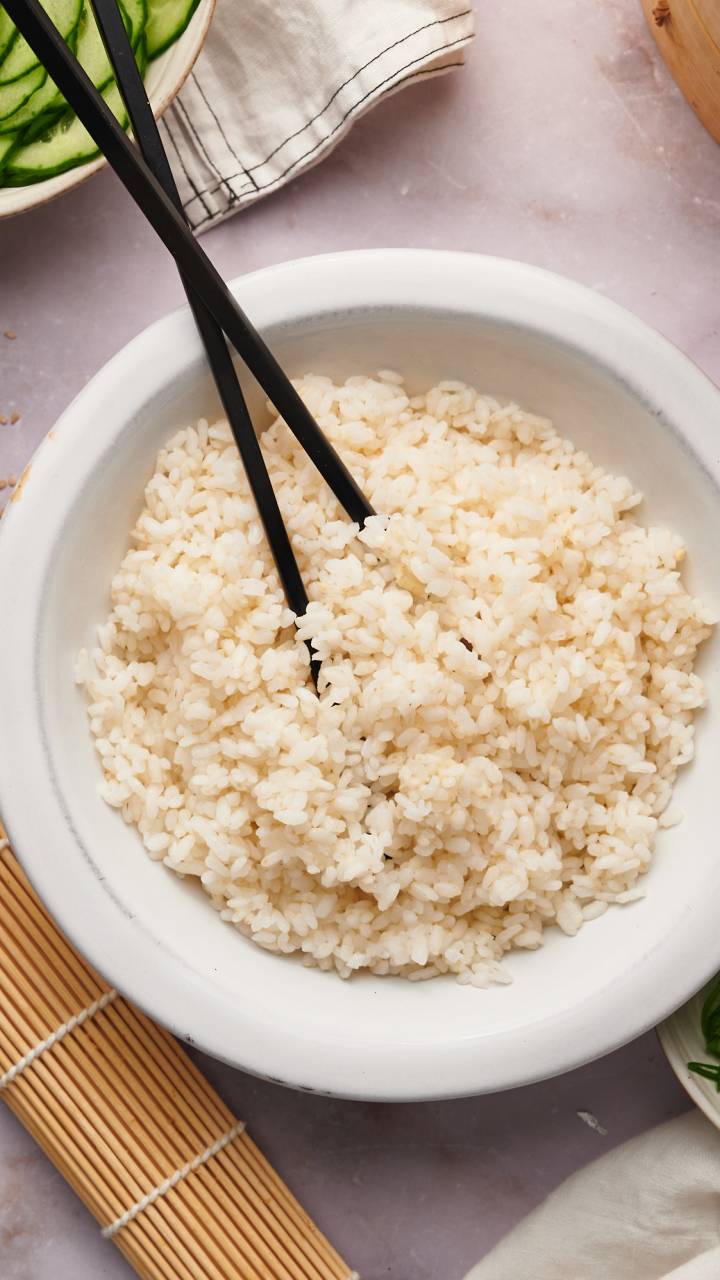Easy Sushi Rice Slender Kitchen